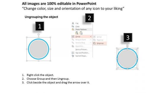 Business Diagram Circles On Arrow For Corporate Level Strategy Presentation Template