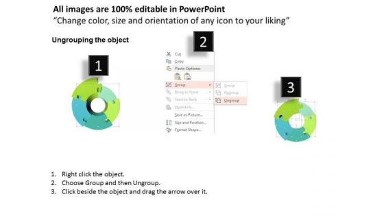 Business Diagram Circular 5 Stages Info Graphic Diagram Presentation Template