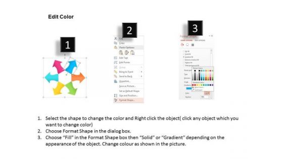Business Diagram Circular Arrows For Brand Asset Management Presentation Template