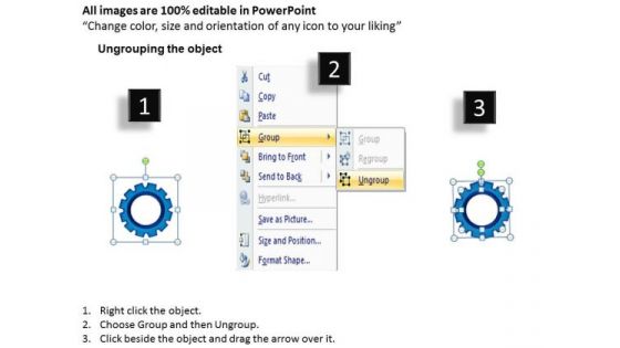 Business Diagram Circular Gears Flowchart Process Diagram Stages 11 Sales Diagram