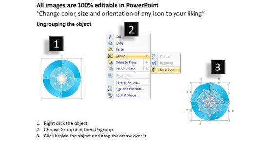 Business Diagram Circular Puzzle Flowchart Process Diagram Strategic Management