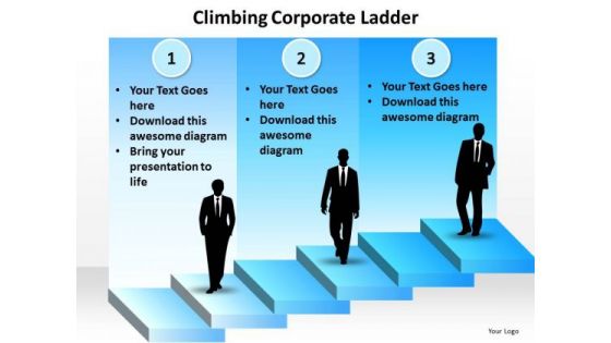 Business Diagram Climbing Corporate Ladder Mba Models And Frameworks