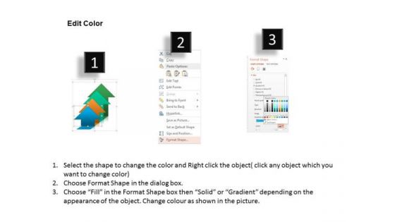 Business Diagram Colorful Arrows For Business Steps Presentation Template