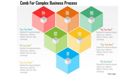 Business Diagram Comb For Complex Business Process Presentation Template