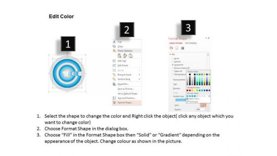Business Diagram Concentric Circular Text Box Diagram Presentation Template