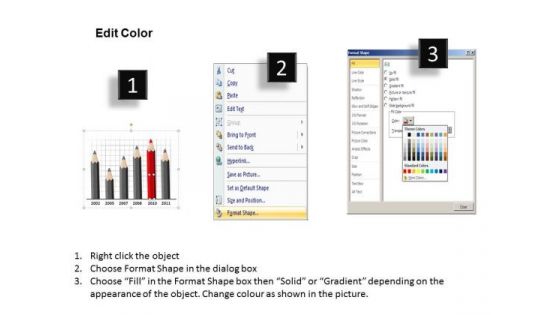 Business Diagram Crayons And Pencils Style 1 Consulting Diagram