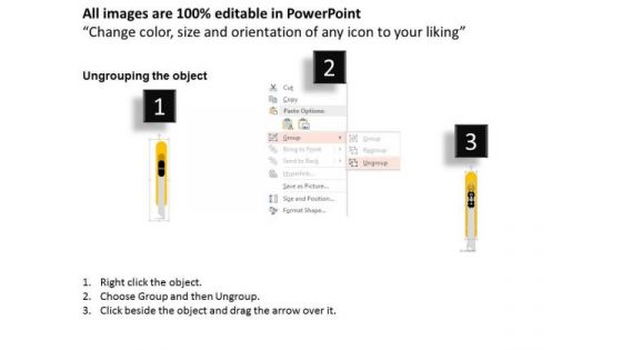 Business Diagram Cutters For Total Productive Maintenance Presentation Template
