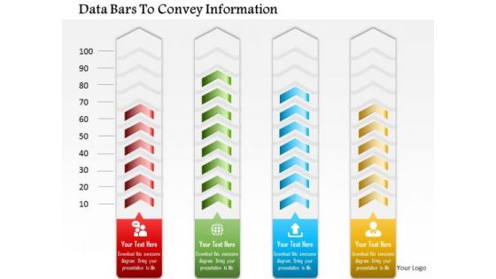 Business Diagram Data Bars To Convey Information Presentation Template