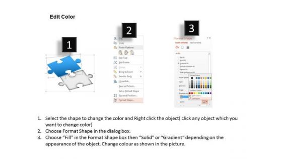 Business Diagram Data Driven Puzzle Pieces Info Graphic Presentation Template