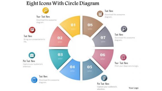Business Diagram Eight Icons With Circle Diagram Presentation Template Business Diagram Eight Icons With Circle Diagram Presentation Template