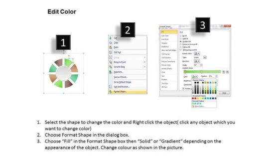 Business Diagram Eight Staged Cyclical Process Chart For Business Process Presentation Template