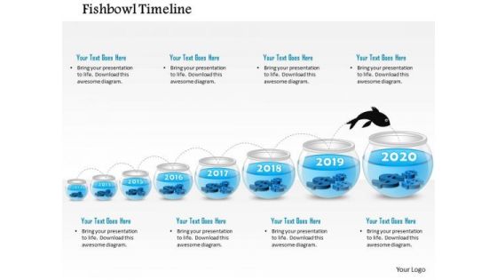 Business Diagram Eight Staged Fish Bowl Diagram Presentation Template