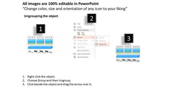 Business Diagram End Users Connecting To A Virtual Infrastructure Ppt Slide