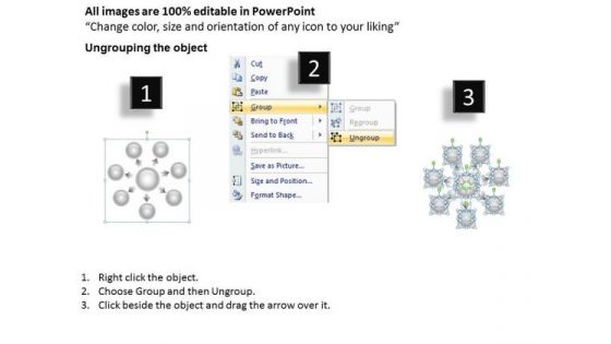 Business Diagram Examples 7 Stages Hub And Spoke Marketing Process Ppt PowerPoint Slides