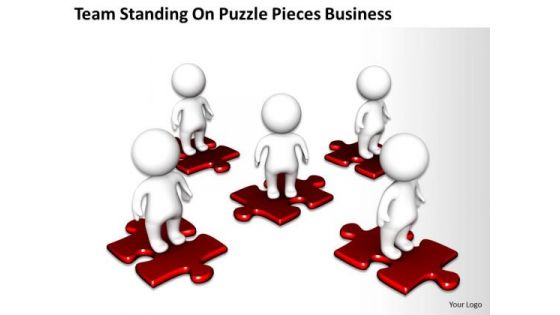 Business Diagram Examples On Puzzle Pieces PowerPoint Templates Ppt Backgrounds For Slides