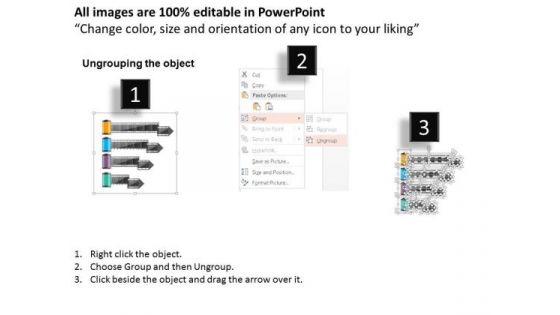 Business Diagram Film Rolls With Four Options Presentation Template