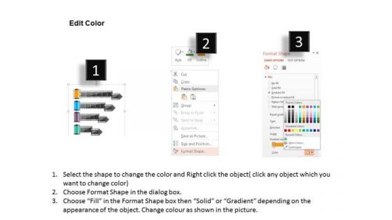 Business Diagram Film Rolls With Four Options Presentation Template