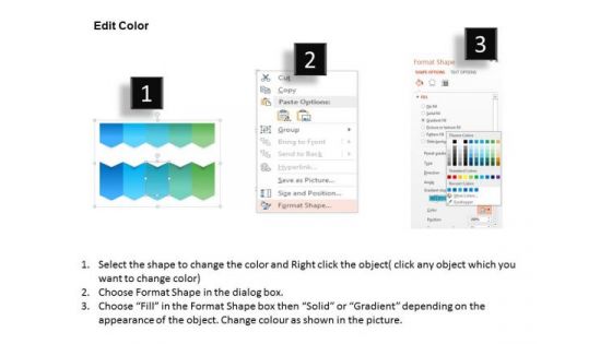 Business Diagram Five Numbers For Text Representation Presentation Template