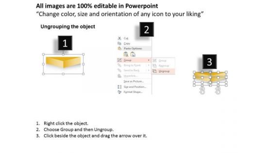Business Diagram Five Sequential Steps Process Diagram Presentation Template