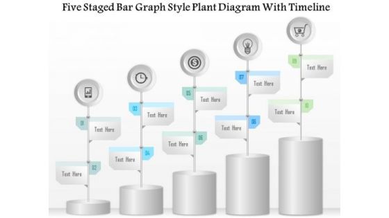Business Diagram Five Staged Bar Graph Style Plant Diagram With Timeline Presentation Template Business Diagram Five Staged Bar Graph Style Plant Diagram With Timeline Presentation Template