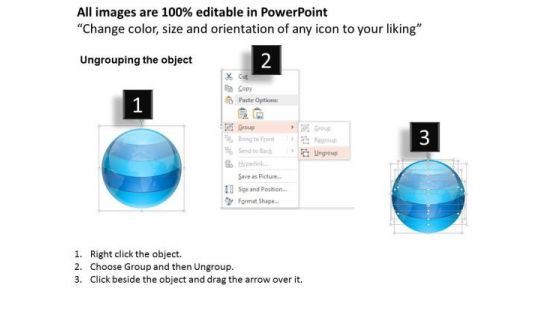 Business Diagram Five Staged Circular Data Display Diagram Presentation Template