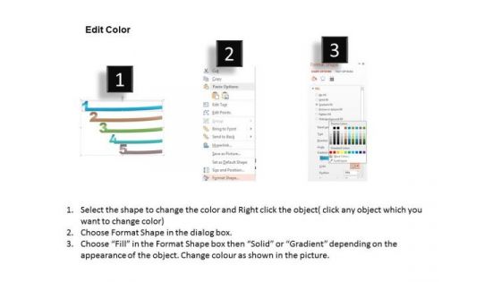 Business Diagram Five Staged Numeric Text Boxes For Data Representation PowerPoint Template