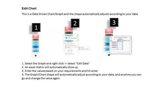 Business Diagram Five Staged Pencil Diagram For Data Representation PowerPoint Slide