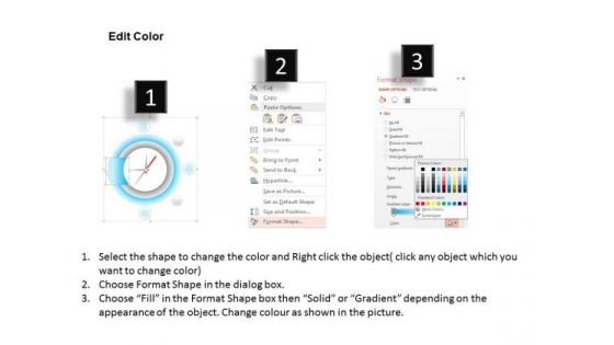 Business Diagram Five Staged Text Box In Compass Style Diagram Presentation Template