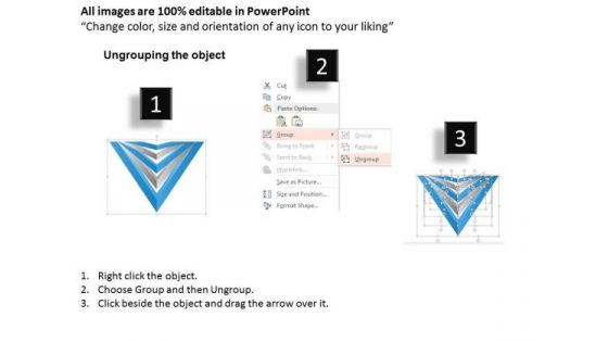 Business Diagram Five Staged Triangular Business Text Box Diagram Presentation Template