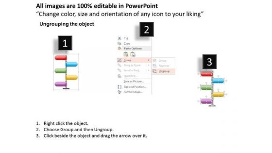 Business Diagram Five Staged Vertical Process Diagram PowerPoint Template
