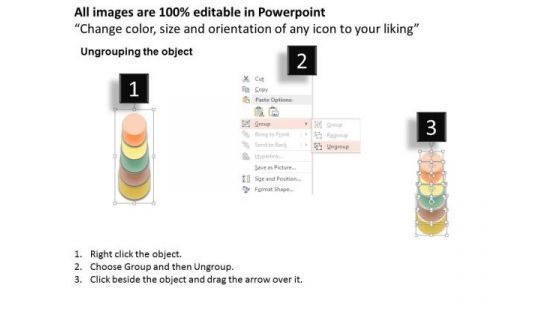 Business Diagram Five Staged Vertical Process Flow Diagram PowerPoint Template