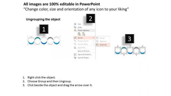 Business Diagram Five Stages Spheres Diagram Linear Process Presentation Template