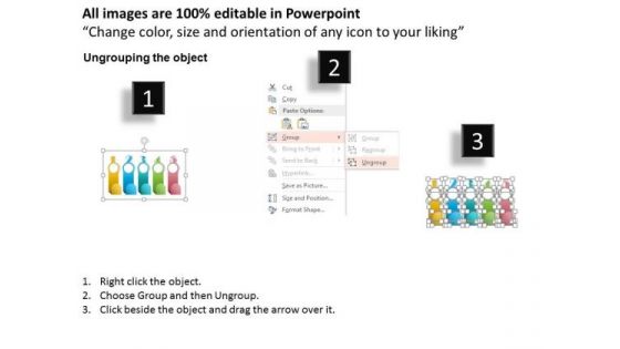 Business Diagram Five Steps To Clarify Business Information Presentation Template