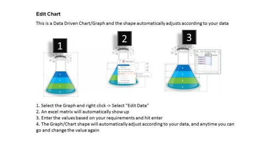 Business Diagram Flask With Data Driven Chart PowerPoint Slide