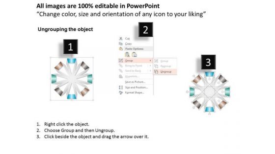 Business Diagram Flow Process Eight Stage Info Graphic Presentation Template