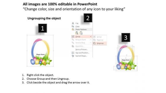 Business Diagram For Easter Celebration Presentation Template