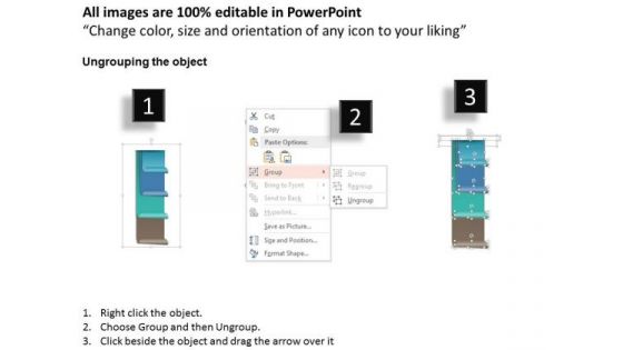 Business Diagram Four Boxes For Text Presentation Template