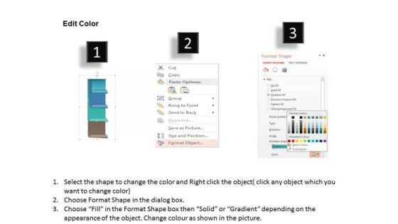 Business Diagram Four Boxes For Text Presentation Template