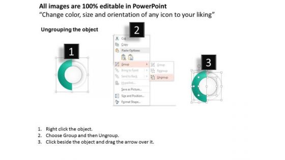 Business Diagram Four Colorful Pie Charts For Data Representation Presentation Template