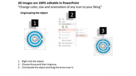 Business Diagram Four Staged Circular Text Box Diagram Presentation Template