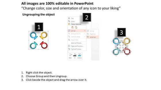 Business Diagram Four Staged Colored Stickers For Data Representation Presentation Template