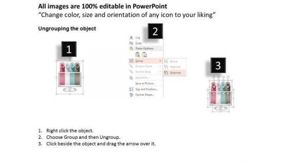 Business Diagram Four Staged Computer Tags Data Representation Presentation Template
