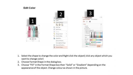 Business Diagram Four Staged Computer Tags Data Representation Presentation Template