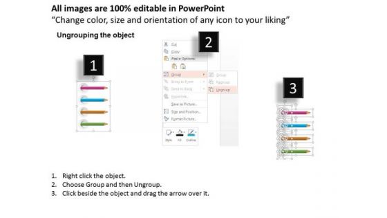 Business Diagram Four Staged Pencil Infographics For Data Representation PowerPoint Template