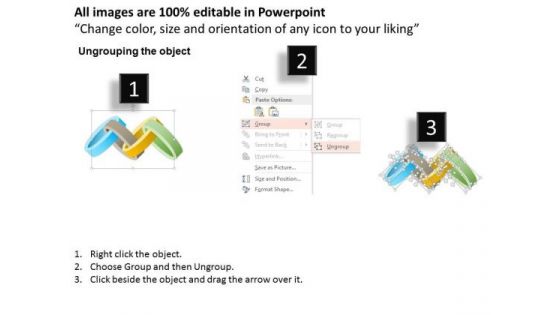 Business Diagram Four Staged Process Flow For Strategy And Success PowerPoint Template