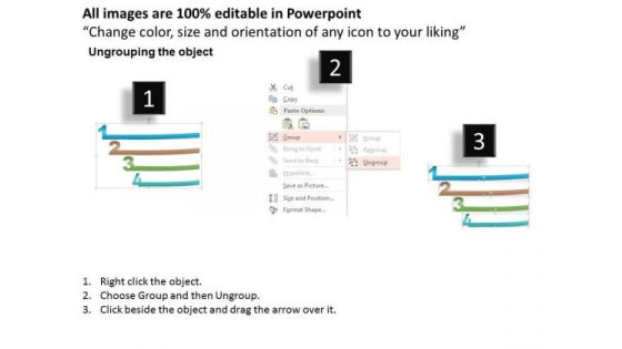 Business Diagram Four Staged Realistic Design Numeric Text Boxes PowerPoint Template