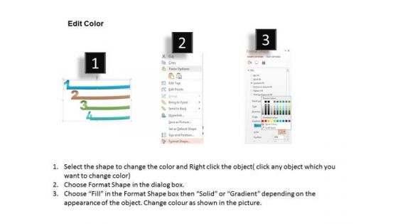 Business Diagram Four Staged Realistic Design Numeric Text Boxes PowerPoint Template