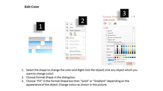 Business Diagram Four Staged Sequential Text Boxes Presentation Template