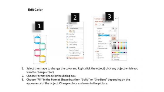 Business Diagram Four Staged Text Boxes For Process Flow Presentation Template
