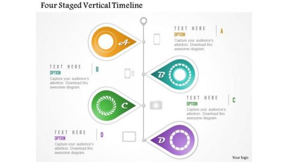 Business Diagram Four Staged Vertical Timeline Presentation Template Business Diagram Four Staged Vertical Timeline Presentation Template